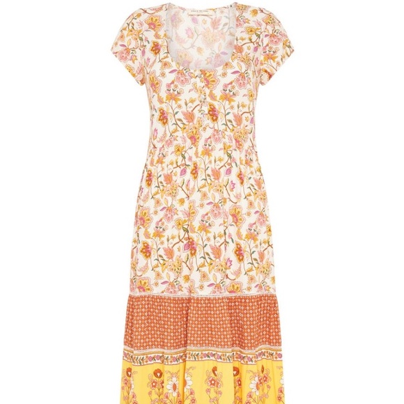 Spell Portobello Road Babydoll Midi Dress - Picture 8 of 15